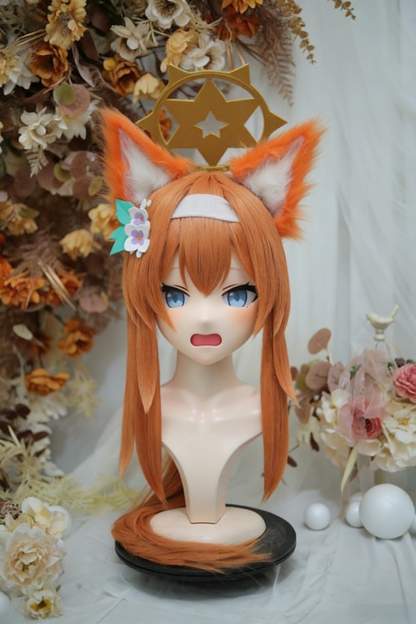 NFD Blue Archive Iochi Mari Head Shell Cosplay Accessories